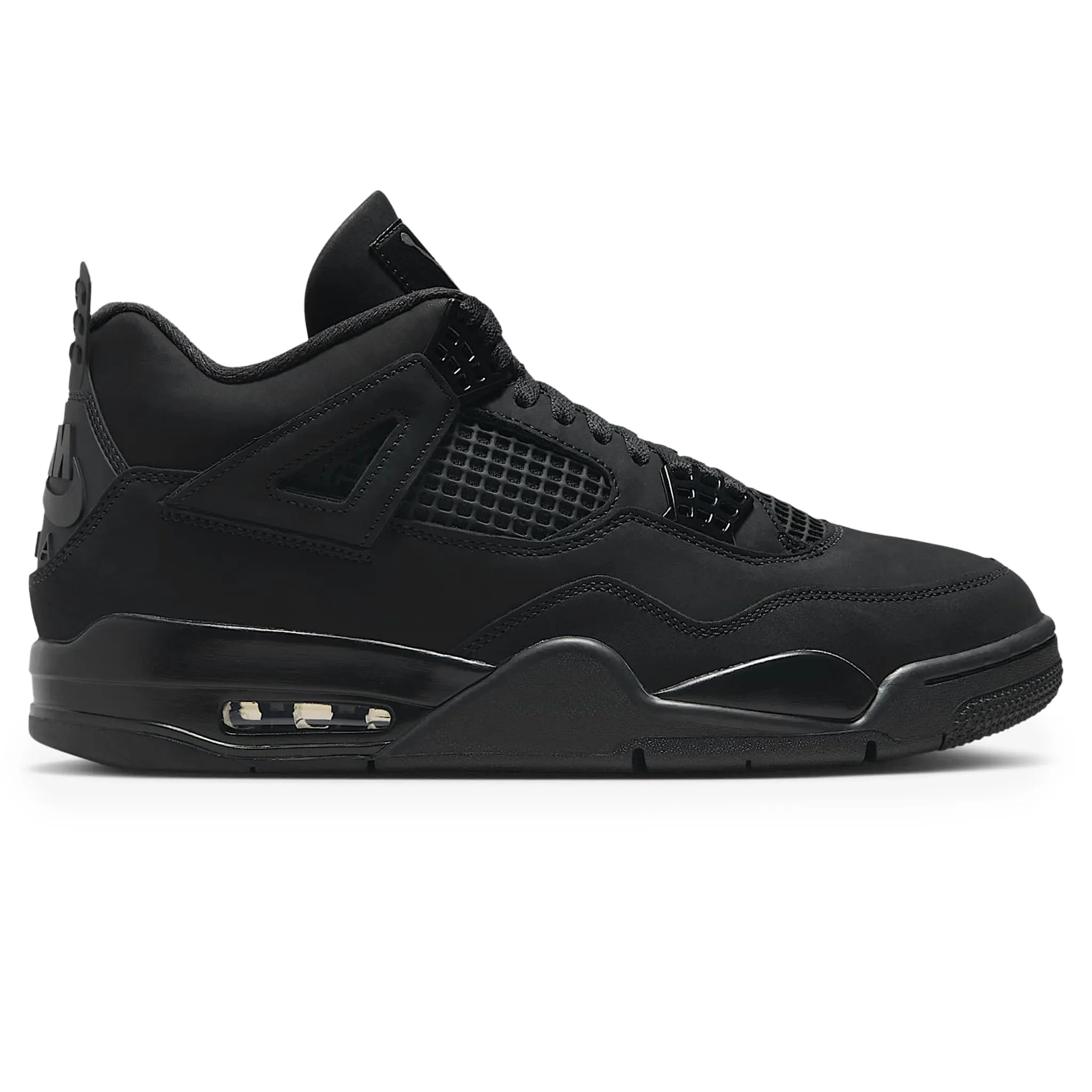 Side View of Air Jordan 4 Retro Black Cat (2025) FV5029-010